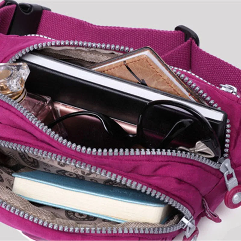 TEGAOTE поясные сумки для женщин унисекс поясная сумка Повседневная нейлоновая Водонепроницаемая Мужская поясная сумка Pochete Homem Money Belt сумка черная