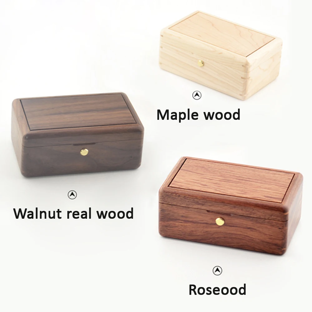 Sinzyo Handmade Wooden Photo frame My heart will go on Walnut Music box birthday Gift For Christmas/Valentine's day gift boxs 5