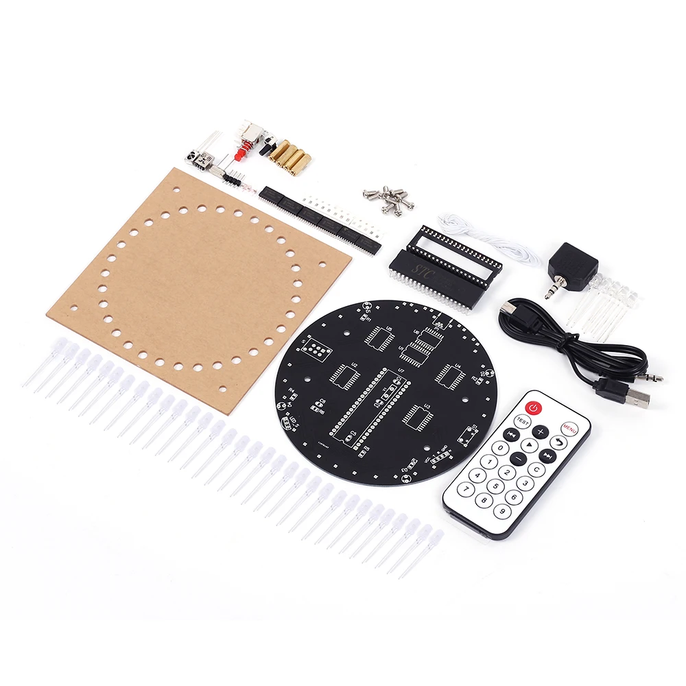 Цветной светильник RGB Dream Circle 5 мм светодиодный DIY Kit с корпусом музыкальный