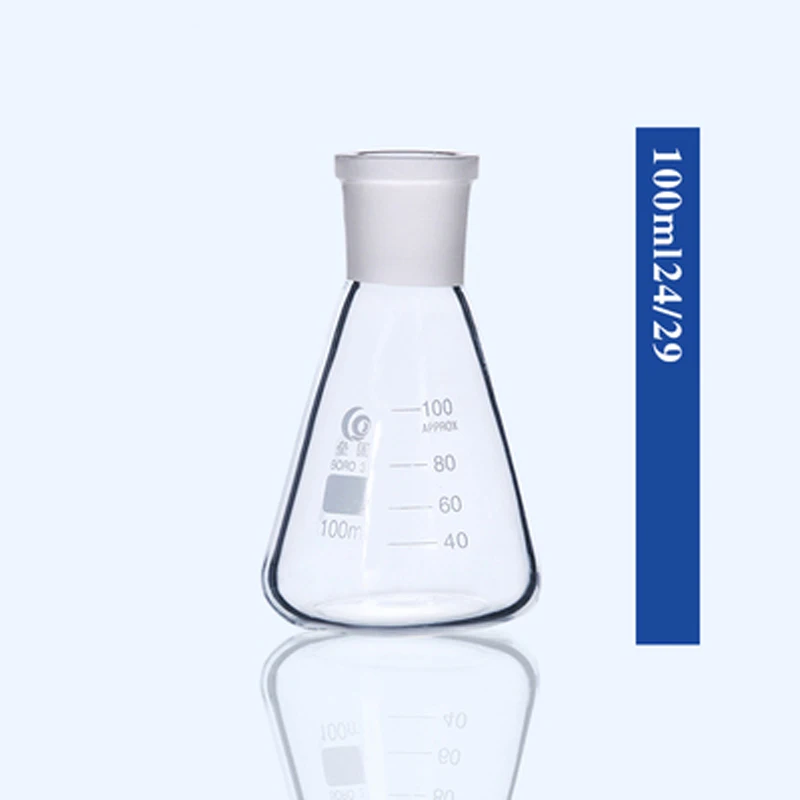 Standard Caliber Glass Conical Flask Ground glass joint Laboratory Triangle bottle Measuring cup Laboratory equipment