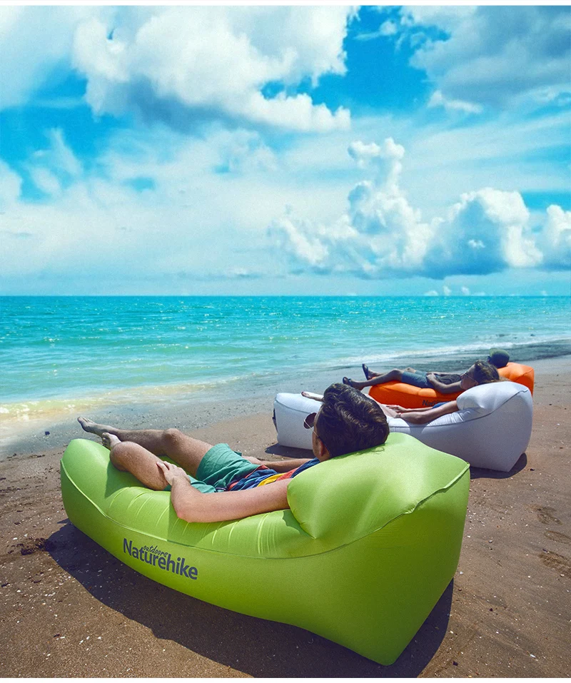 Naturehike анти-воздух открытый портативный водонепроницаемый надувной воздушный диван Кемпинг пляж диван складной шезлонг NH18S030-S