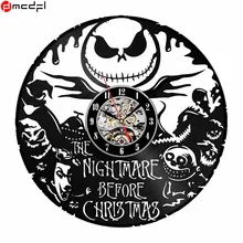 

Home Decor The Nightmare Before Christmas Design Vinyl Wall Clock Halloween Wall Clock Sticker