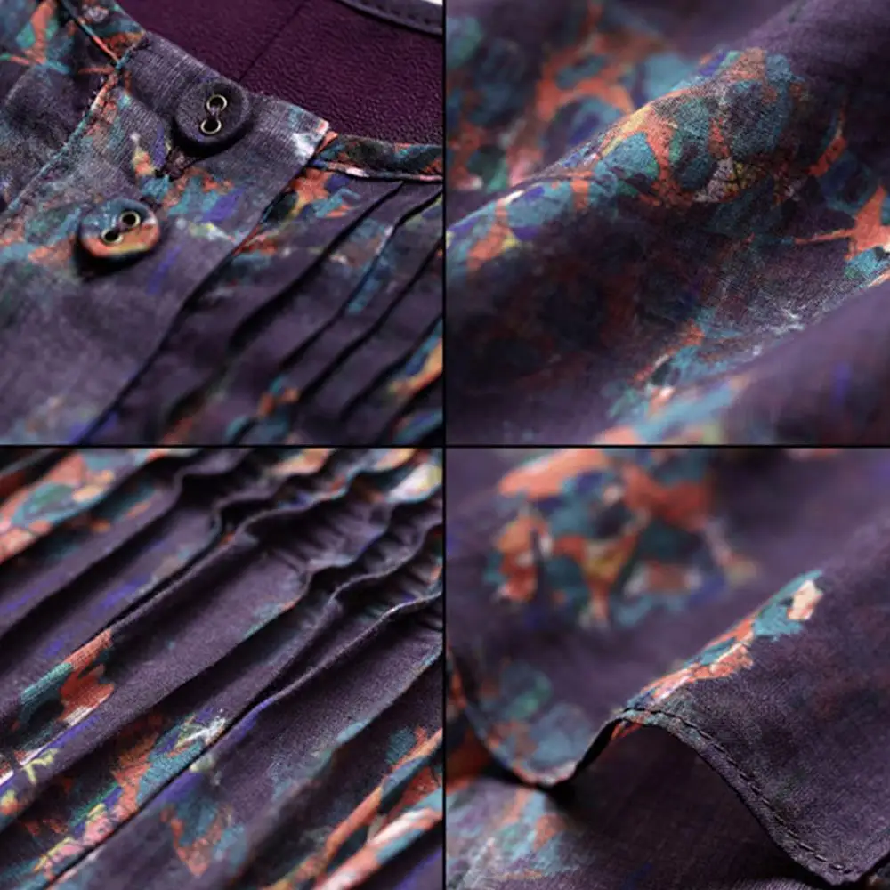 Artka женская весна новый Boho стиль Ethinic печатных квадратный воротник рукавов