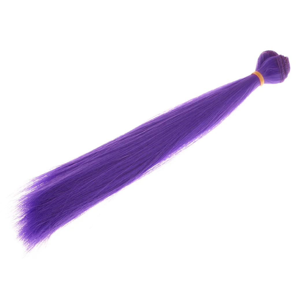 BJD Doll DIY Hair Bulk Wigs For Doll Hairpiece Making Supplies Purple