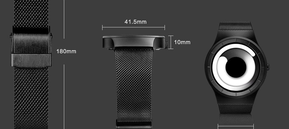 SINOBI брендовые Новые Креативные мужские часы с вращением,, нержавеющая сталь, сетчатый ремешок, кварцевые спортивные часы, мужские модные часы