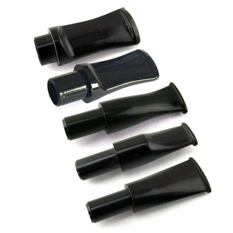 

5pcs/lot Factory Sale Black Acrylic Pipe Mouthpiece 9mm Filter Straight Smoking Pipe Taper Mouthpiece bj0001-04 bj00012