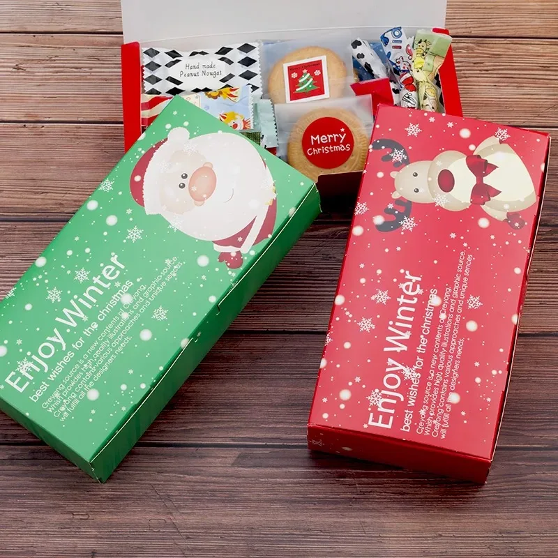 

christmas gift package flat folding type paper box
