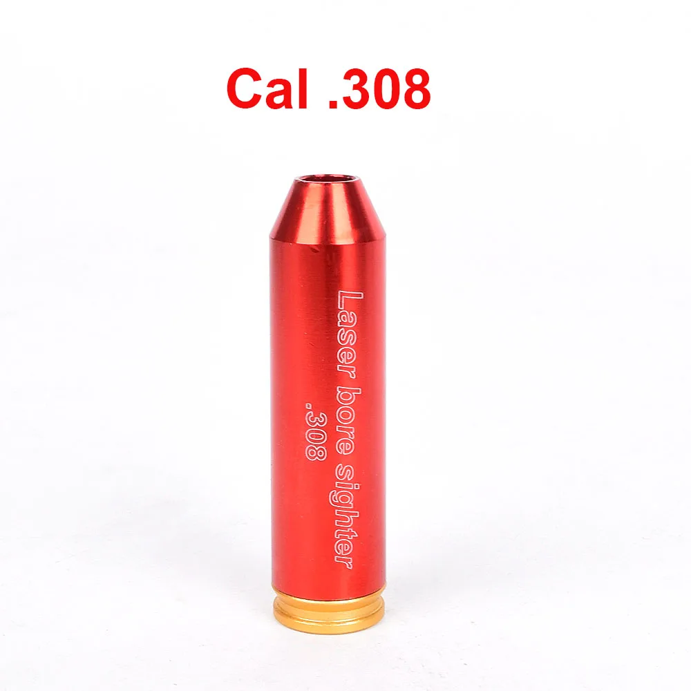 Красный охотничий красный лазер Boresighter CAL.308. 223 30-06 CAL7.62x39 7,62X54 12GA 20GA картридж Тактический Диаметр Sighter - Цвет: Золотой