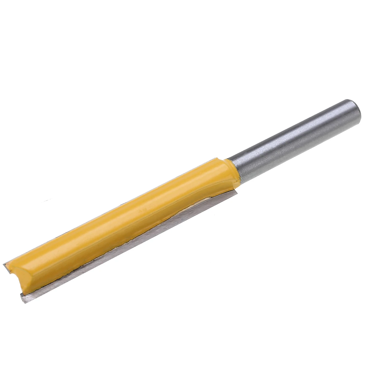 50mm 2"  Extra Long Straight Router Bit With Two Flute 1/4 Shank Woodworking For Double-edged Trimming Machine Tool Head