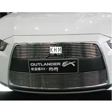For High quality Aluminium alloy Front Grille Around Trim Racing Grills Trim For 2010 2012 Mitsubishi