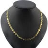 10 unids/lote venta al por mayor 20 pulgadas de cadena de Color oro gargantilla collar de la joyería ► Foto 3/6