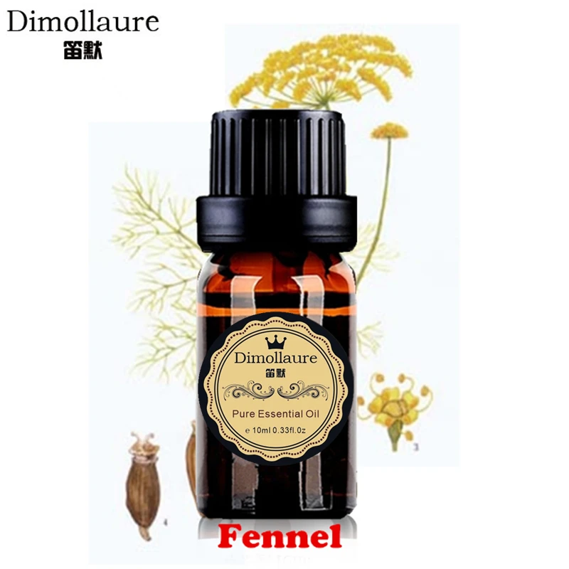 Dimollaure Эфирное масло фенхеля растительное масло для ухода за кожей для spa массажа тела освежающее масло увлажнитель воздуха ароматерапия завод эфирное масло