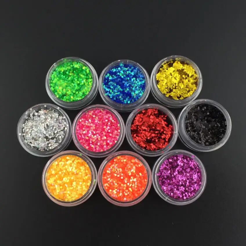 10 Boxes Tiny Laser Sequins Beads For Jewelry Epoxy Resin Fillers DIY