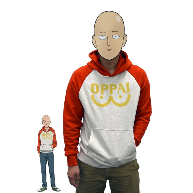 

One Punch man Saitama Oppai hoodie Hooded Sweatshirt Fleece Unisex for man and woman size Jacket