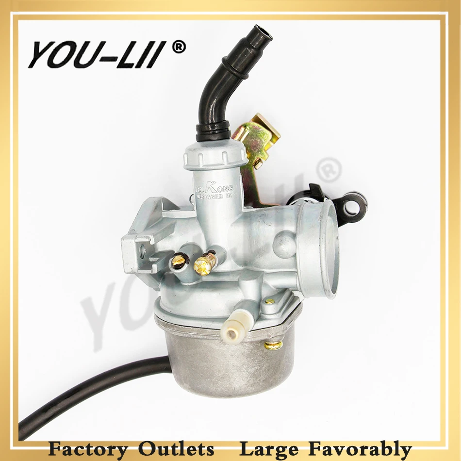 YOULII OEM 19 мм PZ19 МОТОЦИКЛ КАРБЮРАТОР автоматический 50cc 70cc 90cc 110cc atv 110cc грязь велосипед карбюратор дроссель Taotao карбюратор