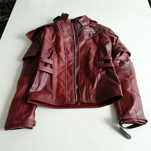 Chaqueta Star Lord Guardians of The Galaxy 2 Star Lord, карнавальный костюм, кожаное пальто для косплея, куртка на Хэллоуин для мужчин, на заказ - Цвет: Jacket