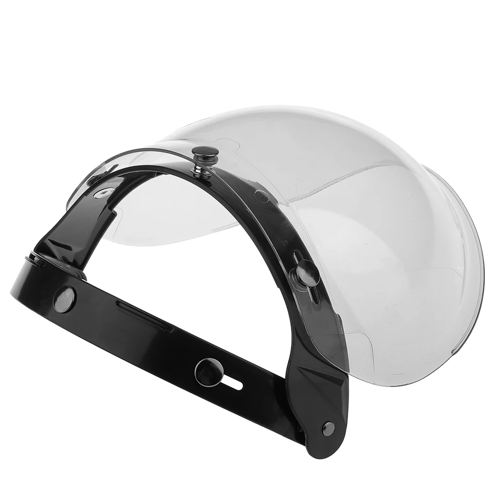 Universal Flip up Lens Bubble Visor Full Face Shield Mask Wind Protector 4 Colors For Retro Motorcycle Helmet Moto Capacete  