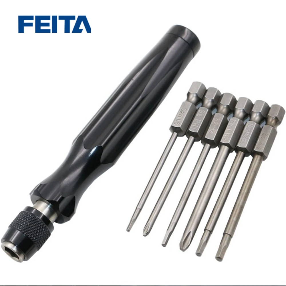 

FEITA 6 IN 1 Precision Screwdriver Set S2 Steel Cross Head Group Screw Driver Kit Hand Tools Home Hardware Tools
