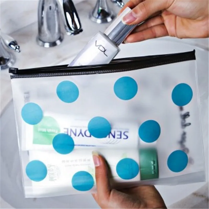 

Transparent Toothbrush Cosmetic Bag Women Travel Makeup Bag Make Up Organizer Storage Pouch Toiletry Beauty Wash Kit Case