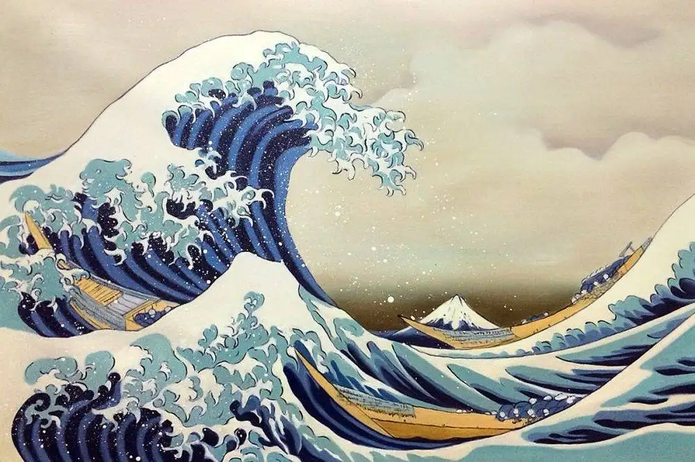 A wave in japan