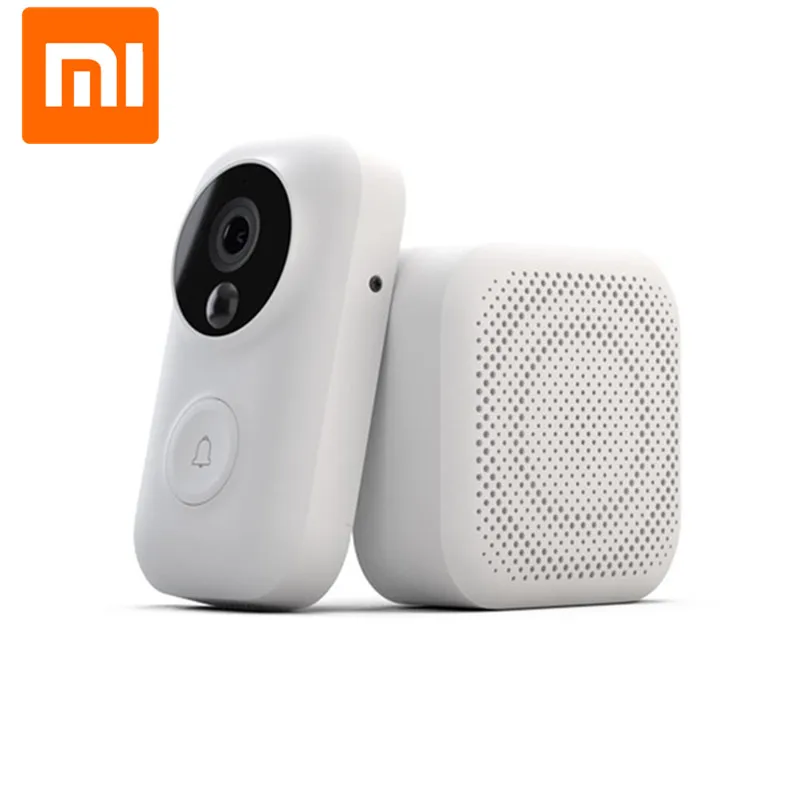 Xiaomi Zero AI распознавание лица 720P ИК ночного видения видео дверной звонок набор обнаружения SMS домофон бесплатное Облачное хранилище - Цвет: doorbell set