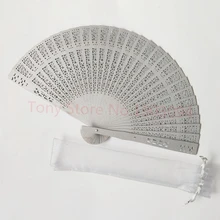 300 pcswhite ручной вентилятор дерево, персональный свадебный подарок для гостей, на заказ обручение подарки вечерние, принт невеста жених имя и Дата