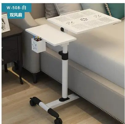 Removable simple lift notebook bed desk land use mobile lazy table bedside computer desk.