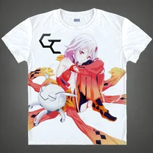 Guilty Crown Shu Ouma Inori Summer Cute T shirt Cosplay Anime Men Cotton T Shirt Multi
