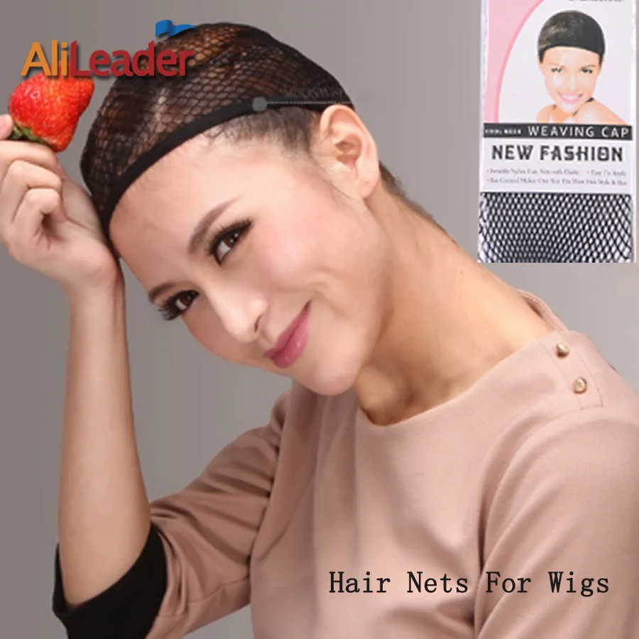 

Hot sell Ladies Elastic Wig Caps Hair Style Elastic Stocking Wig Liner Hairnet Snood Nylon Stretch Weaving Mesh Net Fishnet