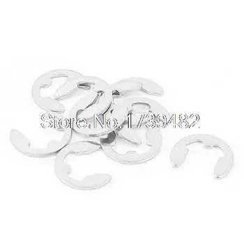 

10pcs 304 Stainless Steel Fastener External Retaining Ring E-Clip Circlip 7mm