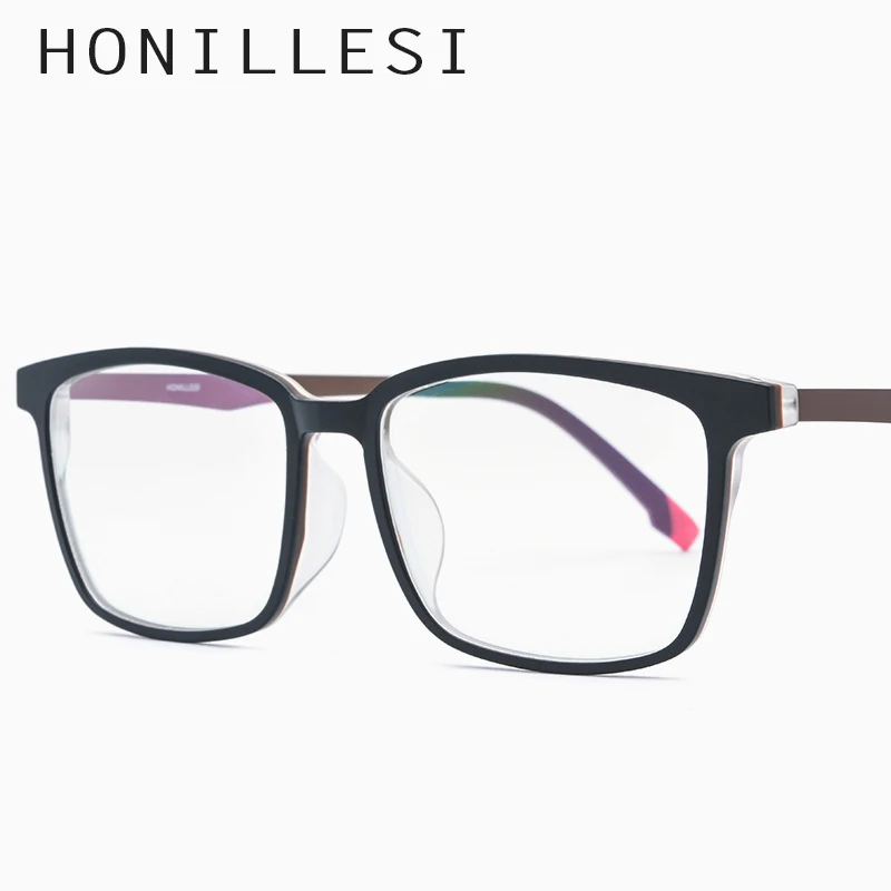 

TR90 Optical Eyeglasses Frame Women Transparent Square Prescription Eye Glasses 2019 Fashion Spectacles Myopia Men Eyewear 7007