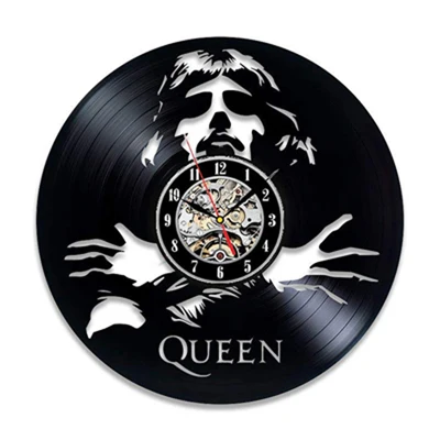 Queen Rock Band настенные часы современный дизайн Музыкальная Тема классические виниловые часы-пластинка настенные часы искусство домашний декор подарки для музыкального героя - Цвет: 12