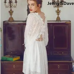 Дженни и Дэйв летнее платье vestidos Выдалбливают мать-к-быть всего Кружева собирать талии праздничное платье женские большие размеры