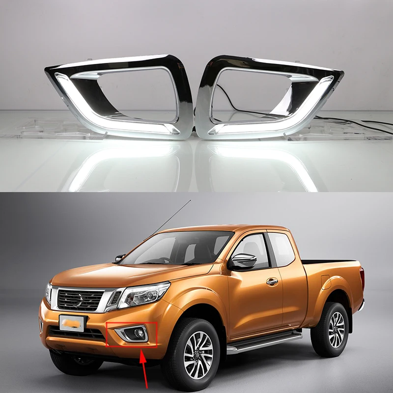 Car Flashing 2Pcs For Nissan Navara NP300 2015 2016 2017 2018 LED
