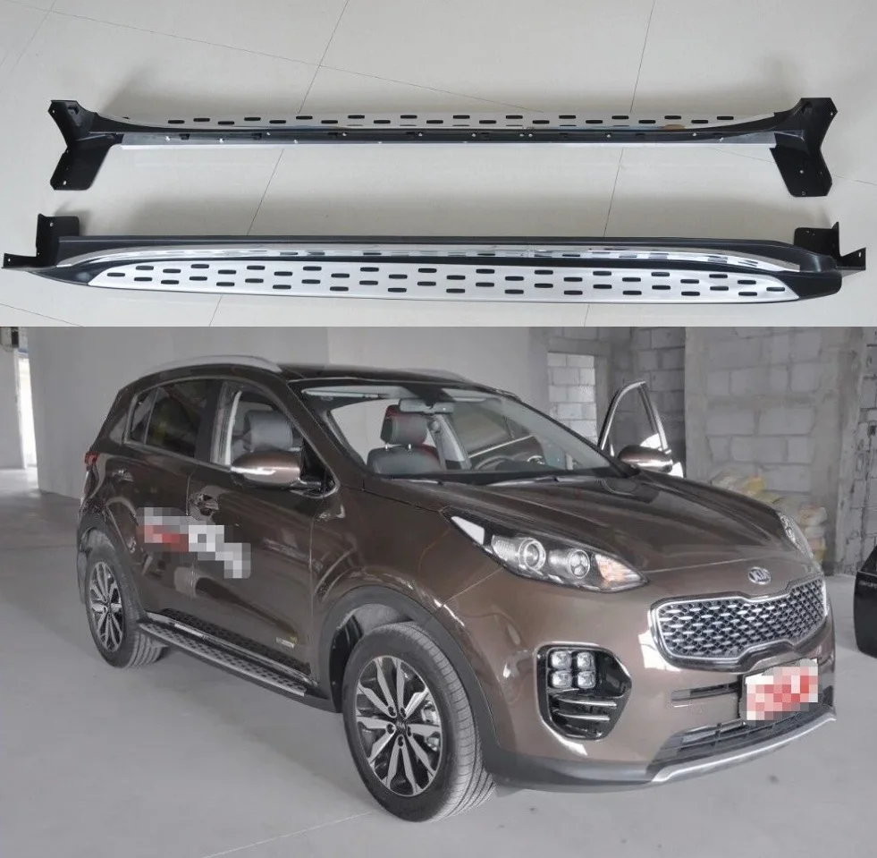 Алюминий подходит для алюминия KIA Все новые sportage 18 бег доска шаг в сторону nerf бары