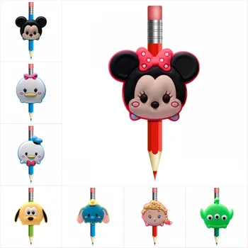 

18pcs/lot Cute Cartoon PVC Pen Topper DIY Crafts Pencil Caps Pen Cover Grips School Office Stationery Kids Toy Gift