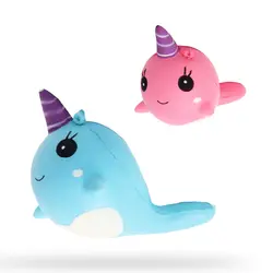 2 цвета дельфины игрушка телефон ремни Шарм медленно поднимающиеся милые животные Дети Кукла-брелок для ключей мягкие для сжатия игрушки