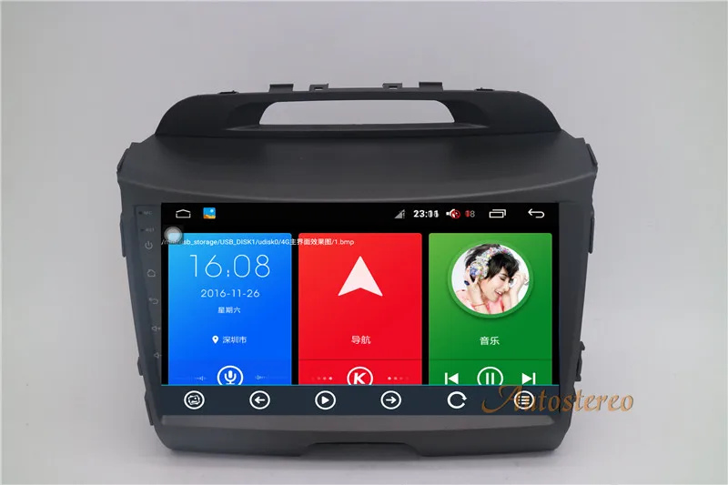 

Android 6.0 System 10.2 Inch 8 Core Car GPS Navigation Stereo Head Unit For KIA Sportage (SL) 2010-2016