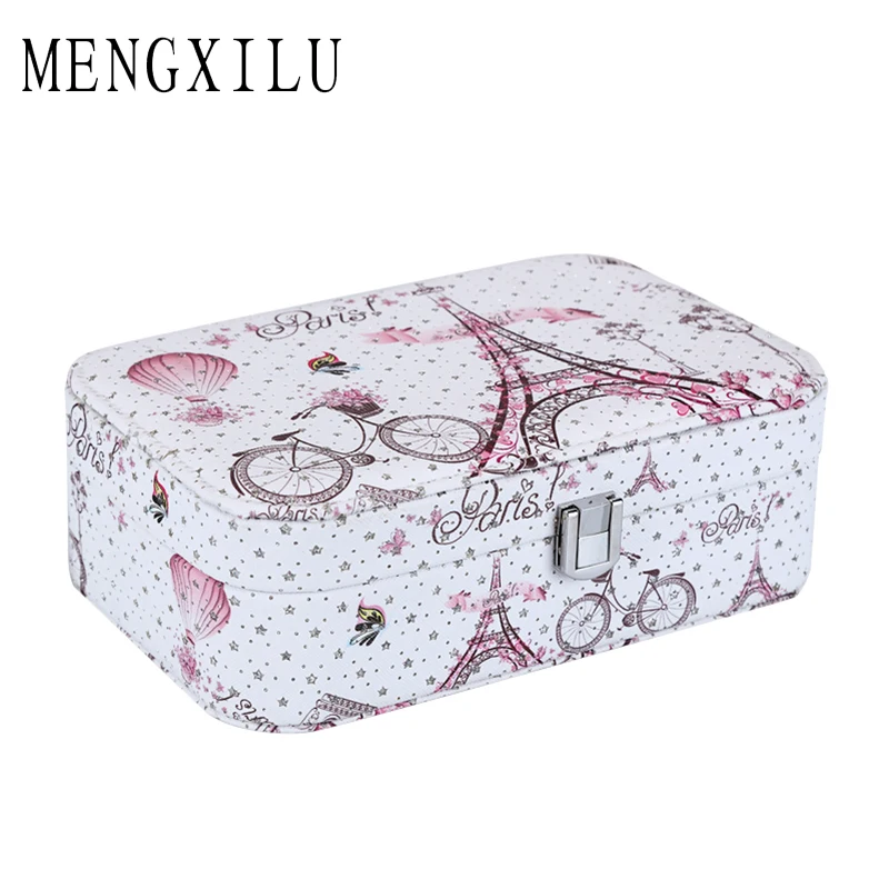 

MENGXILU Brand Fashion Cosmetic Bag Women Travel Big Capacity Portable Organizer Makeup Bag Toiletry Box Kits Makeup Organizer