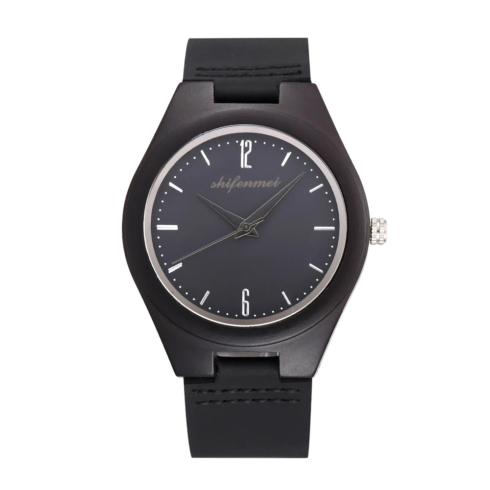 

Wrist Quartz Watch Round Wooden Fashion Casual Waterproof Casual For Women Men LL@17