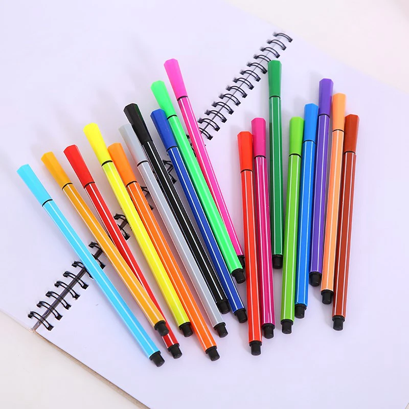  YDNZC 12/18/24/36 Colors Watercolor Pen Brush Art Markers Pen Brush Tip Children's Graffiti Pen Kin - 32982850190