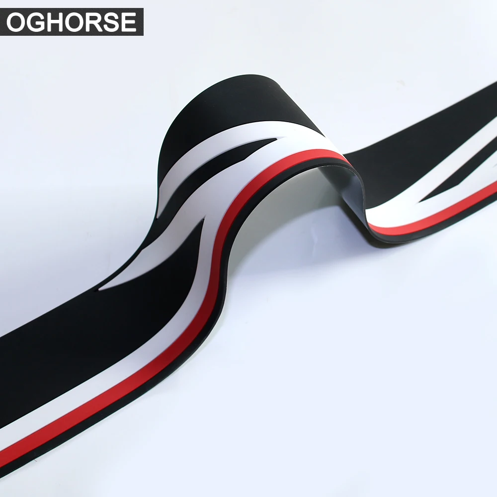 Union Jack Car Rear Bumper Rubber Edge Protection Trunk Guard Plate Trim Protector Stickers For MINI Cooper S R55 R56