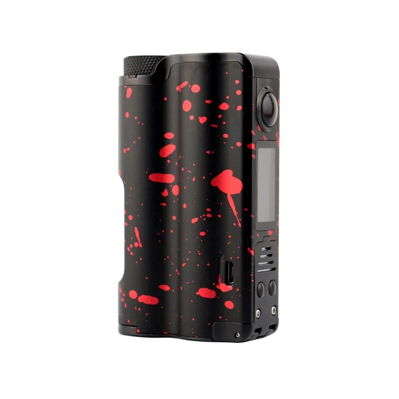 DOVPO Topside 90 Вт Топ заполняющий TC Squonk мод с 10 мл большой Squonk бутылка и 0,96 дюймовый OLED экран - Цвет: Black Red