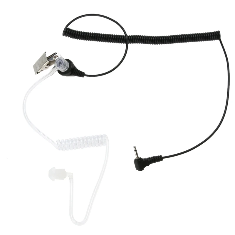 

1Pin 2.5mm Covert Acoustic Tube Earpiece Earphone for Motorola 2way Radios for ICOM for Motorola with Spare Soft Plastic Earbu