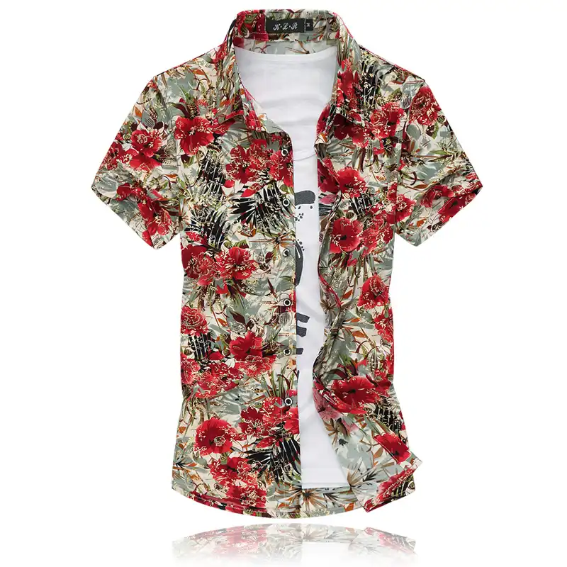 Mens 4xl hawaiian shirts Clearance