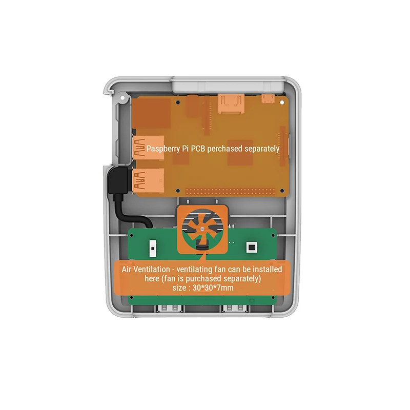 Чехол Retroflag SUPERPi-J NESPi чехол с дополнительным usb-контроллером для Raspberry Pi 3B Plus/3B+/3B/2B