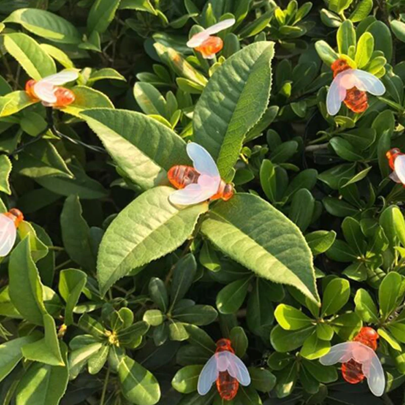 Led Solar Lamp Outdoor Waterproof Garden Christmas Garland Led Solar Powered Lamp Fairy Lights Home Decor LED Bee Solar Light (3)