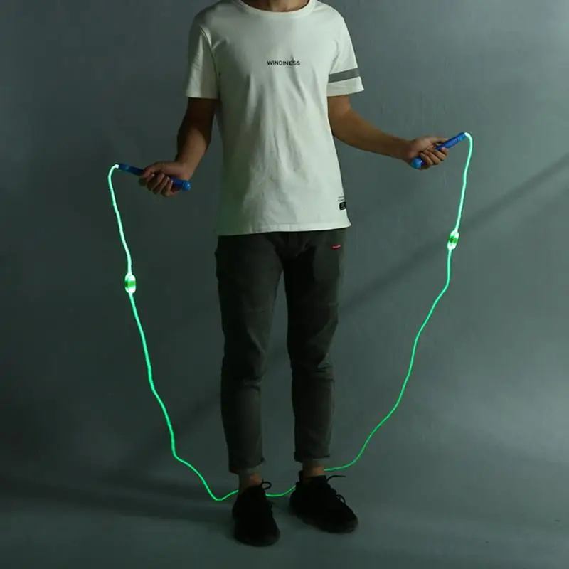 

2.8M Jump Rope LED Luminous Wireless Jumping Rope Flashing Skipping Rope Springtouw speed Rope Gym Fitness Corda De Pular
