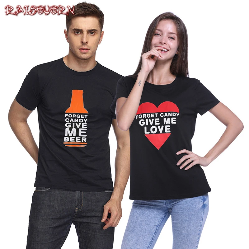 

RAISEVERN Couples T Shirts Girlfriend Boyfriend Fiancee Shirt Matching Streetwear Wedding Gift Anniversary Gift Love T Shirts