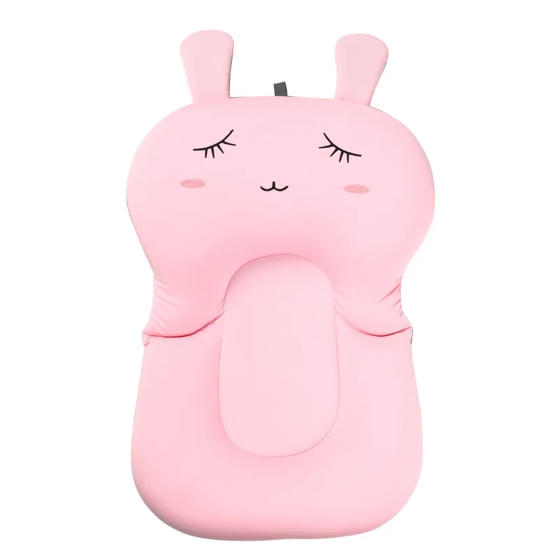 Baby Shower Портативный воздушной подушке кровать младенцев детская ванночка Pad Нескользящие коврик для ванной новорожденных безопасности для ванны сиденье Поддержка - Цвет: Rabbit